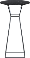 Black Hourglass Bar Table
